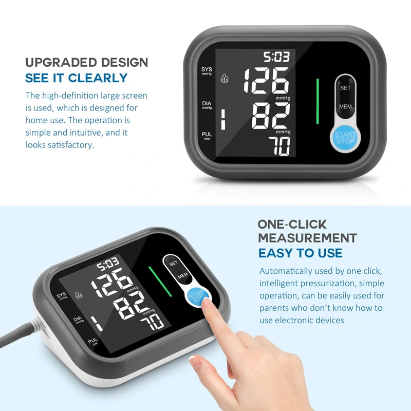 New Automatic Digital Bp Blood Pressure Monitor Voice Broadcast Upper Arm Blood Pressure Monitor