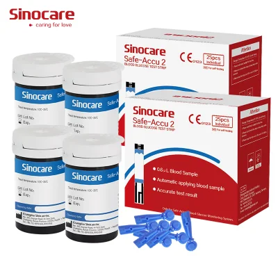 Sinocare Misuratore di glucosio nel sangue Sicuro Aq Accu Sinocare Test di zucchero nel sangue Misuratore digitale Monitor di glucosio medico Orologio Cgm